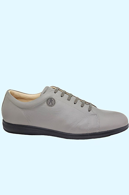 Smart Business Casual Sneakers  Silver Grey Color